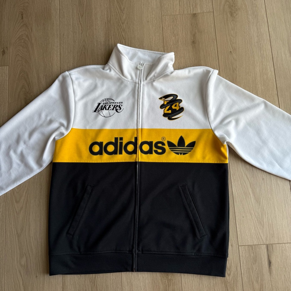 Kobe Bryant Black Mamba VERY RARE Adidas Los Angeles Lakers jacket coat SIZE XL